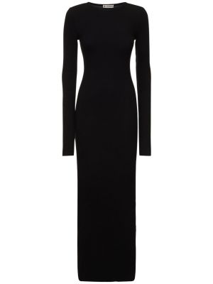 Sukienka długa bawełniana Eterne czarna