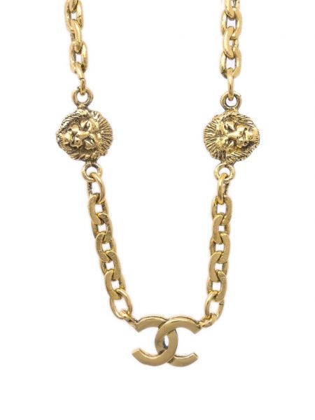 Auksu dengtas vėrinys Chanel Pre-owned auksinė