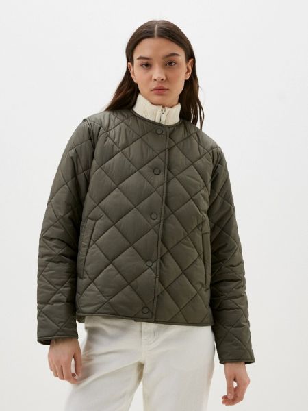 Утепленная демисезонная куртка Ecoalf хаки