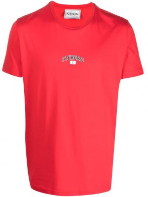 T-shirt con stampa Iceberg rosso