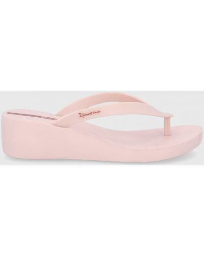 Sandale cu toc cu pană Ipanema roz