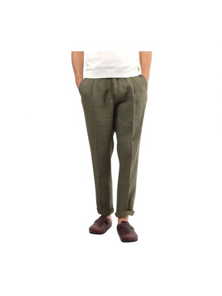 Lniane spodnie 40weft zielone