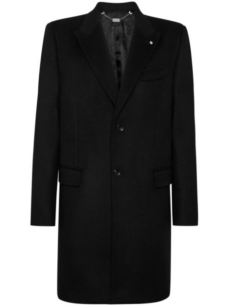 Дълго палто от филц Billionaire черно