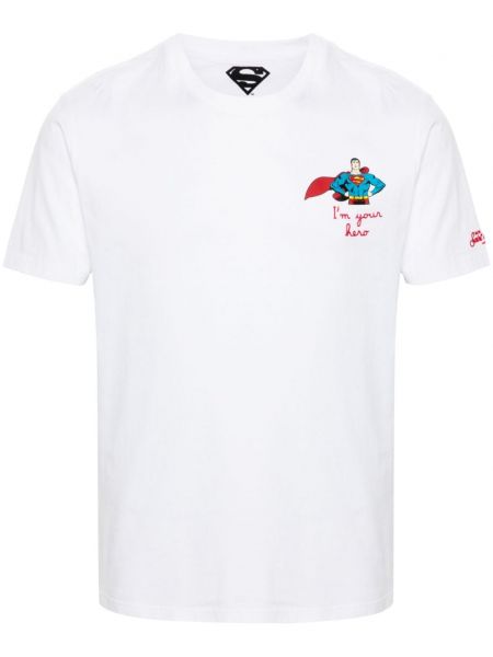 Siuvinėtas marškinėliai Mc2 Saint Barth balta