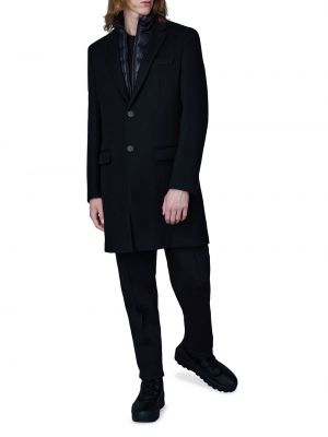 Кашемировое шерстяное пальто Mackage черное