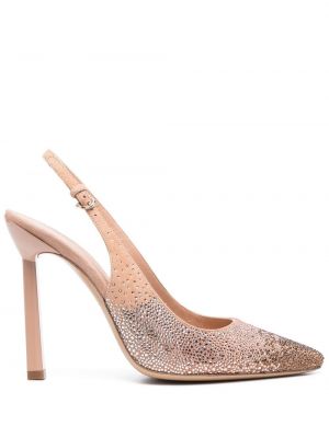 Pumpar med remmar med slingback Ferragamo rosa