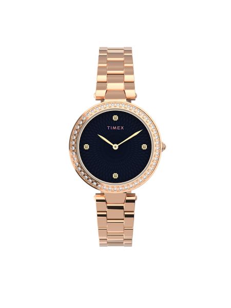 Rožinio aukso laikrodžiai Timex