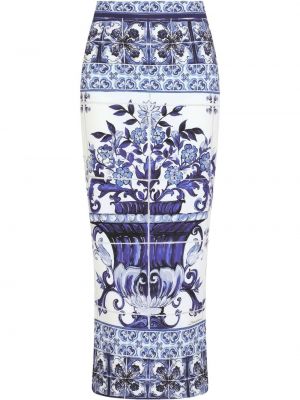 Zīmuļveida svārki ar apdruku Dolce & Gabbana