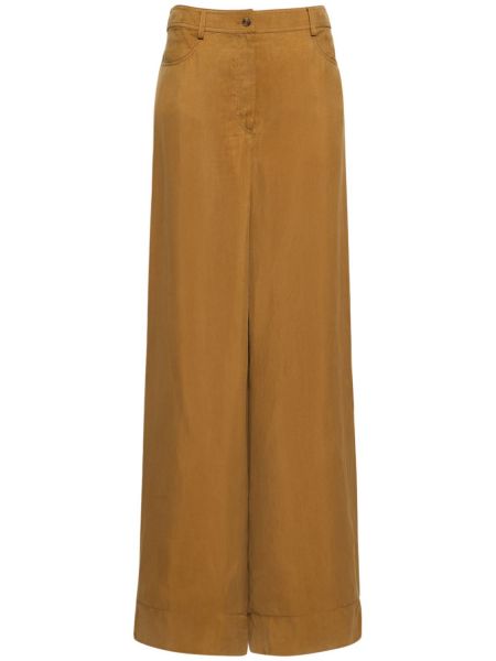 Pantalones bootcut Alberta Ferretti amarillo