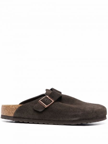 Ruskind sandaler Birkenstock sort