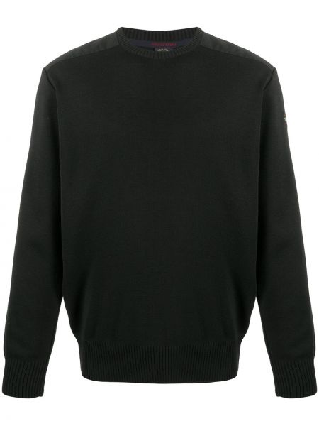 Пуловер бродиран Paul & Shark черно