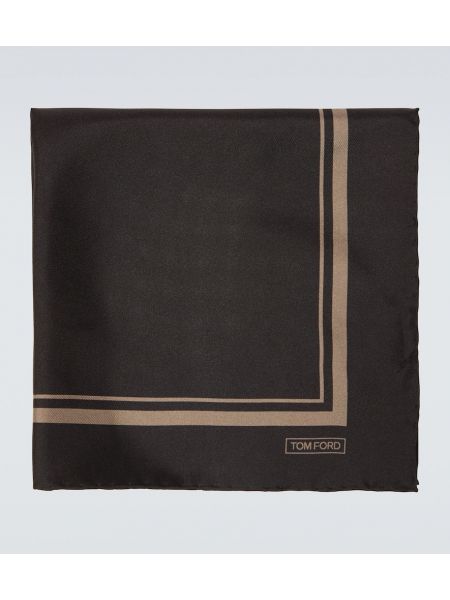 Pañuelo de seda con bolsillos Tom Ford negro