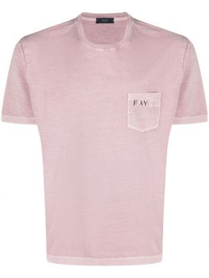 Mustriline t-särk Fay roosa