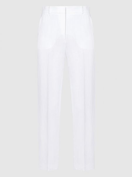 Белые льняные брюки Loro Piana