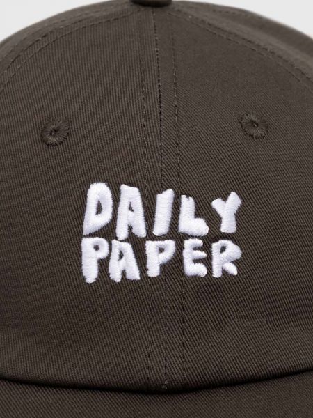 Czapka z daszkiem bawełniana Daily Paper szara