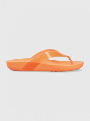 Lapos talpú flip-flop Crocs narancsszínű