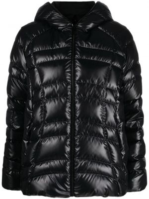 Kapitone ceket Moncler siyah