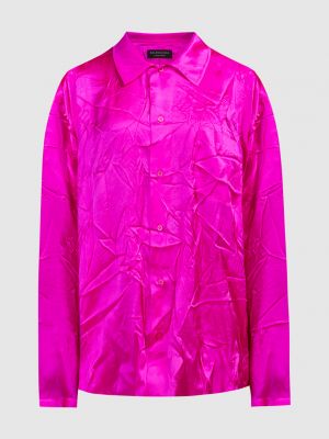 Шовкова блуза Balenciaga рожева