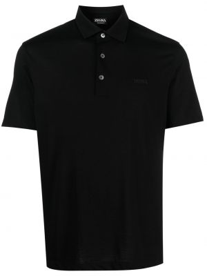 Polo krekls ar apdruku Zegna melns