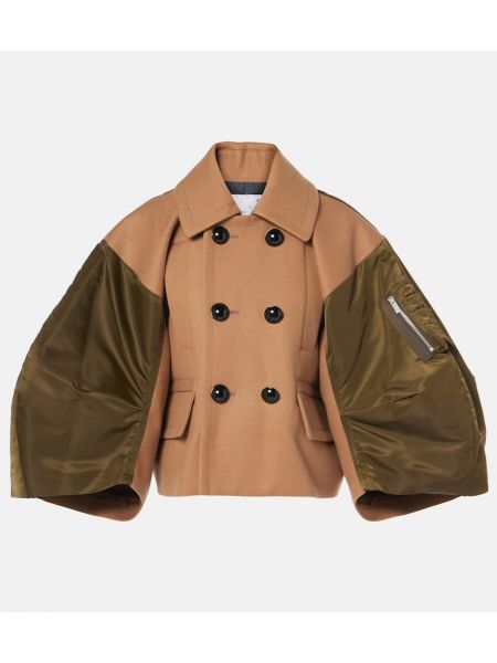 Uld jakke Sacai beige