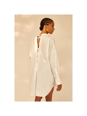 Blusa de algodón oversized Semicouture blanco