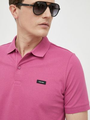 Тениска с дълъг ръкав Calvin Klein розово
