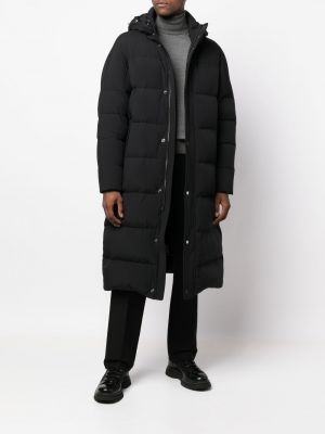 Mantel mit kapuze Moorer schwarz