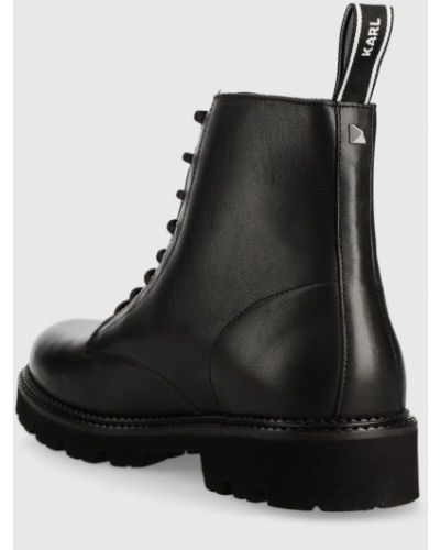 Шкіряні черевики Karl Lagerfeld чорні