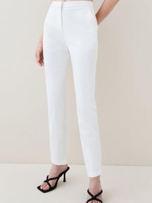 Прямые брюки Karen Millen белые