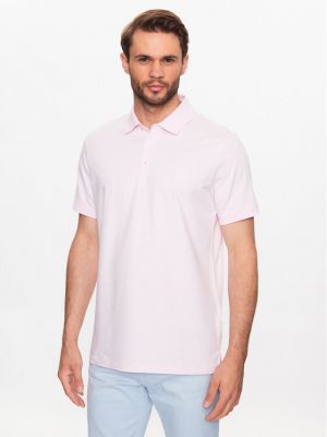 Тениска с копчета Karl Lagerfeld розово