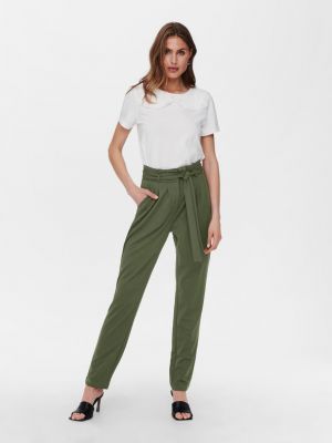 Pantaloni Jacqueline De Yong verde