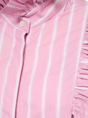 Pruhovaná košile Maria De La Orden růžová