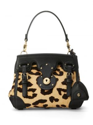 Crossbody kabelka s potlačou s leopardím vzorom Ralph Lauren Collection