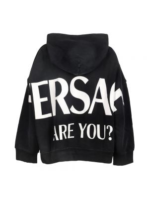 Oversize hoodie Versace schwarz