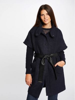 Cappotto di lana Morgan blu