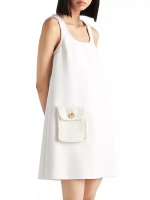 Платье мини Prada белое