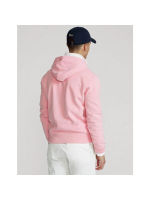 Bluza z kapturem Ralph Lauren różowa
