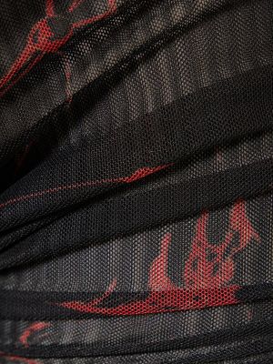 Spodnie z nadrukiem z siateczką Ottolinger czarne