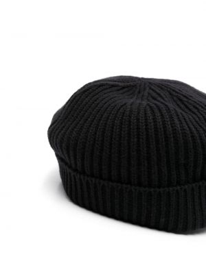 Haftowana czapka z daszkiem bawełniana Neil Barrett czarna