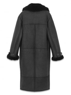 Asymetrická bunda relaxed fit Saint Laurent černá