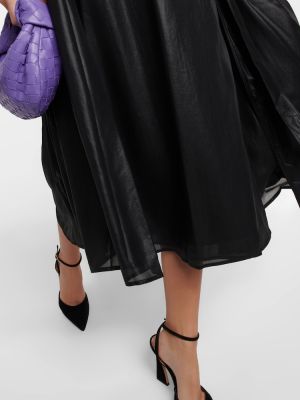 Μίντι φόρεμα Polo Ralph Lauren μαύρο