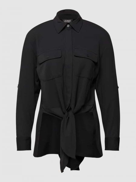 Bluzka z długim rękawem Lauren Ralph Lauren czarna