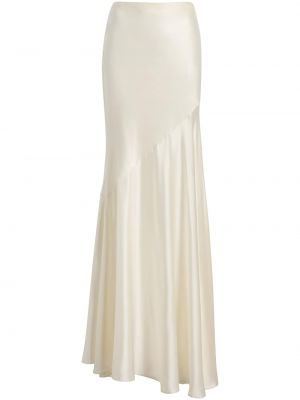 Plisované asymetrické šaty Cinq A Sept biela