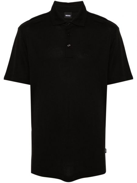 Polo brodé Boss noir