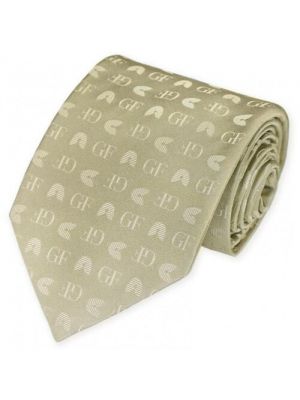 Бежевый шелковый галстук Gf Ferre
