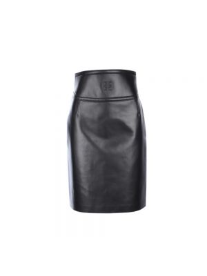 Spódnica skórzana Givenchy czarna