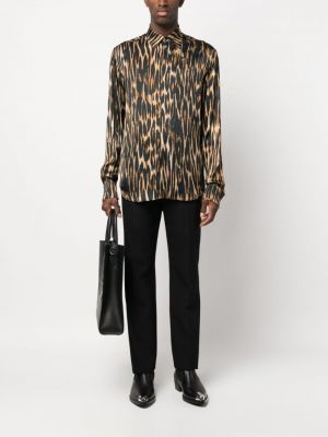 Leopardí košile s potiskem John Richmond černá