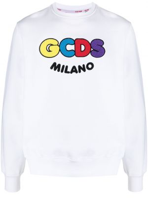 Brodert sweatshirt Gcds hvit