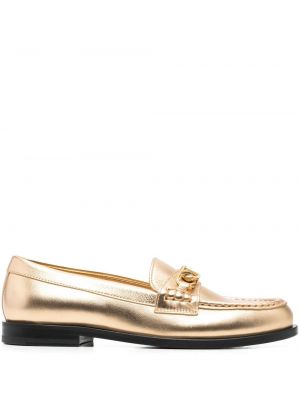 Pantofi loafer din piele Valentino Garavani auriu