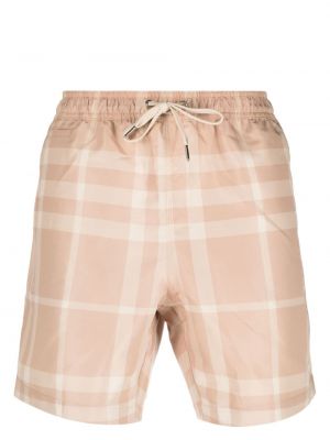 Shorts med mönster i rutigt Burberry